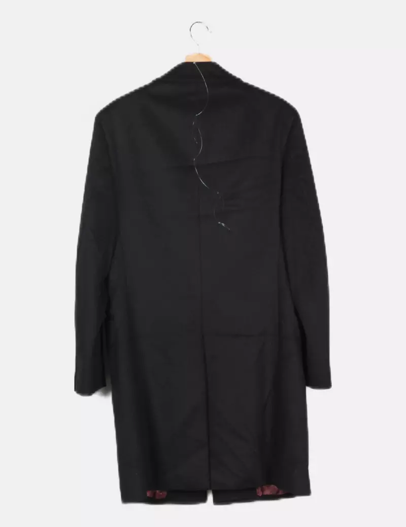 Massimo Dutti Abrigo negro básico