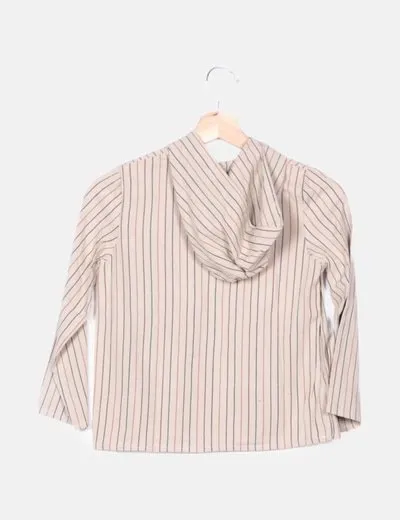 Mi canesú Chaqueta beige rayas