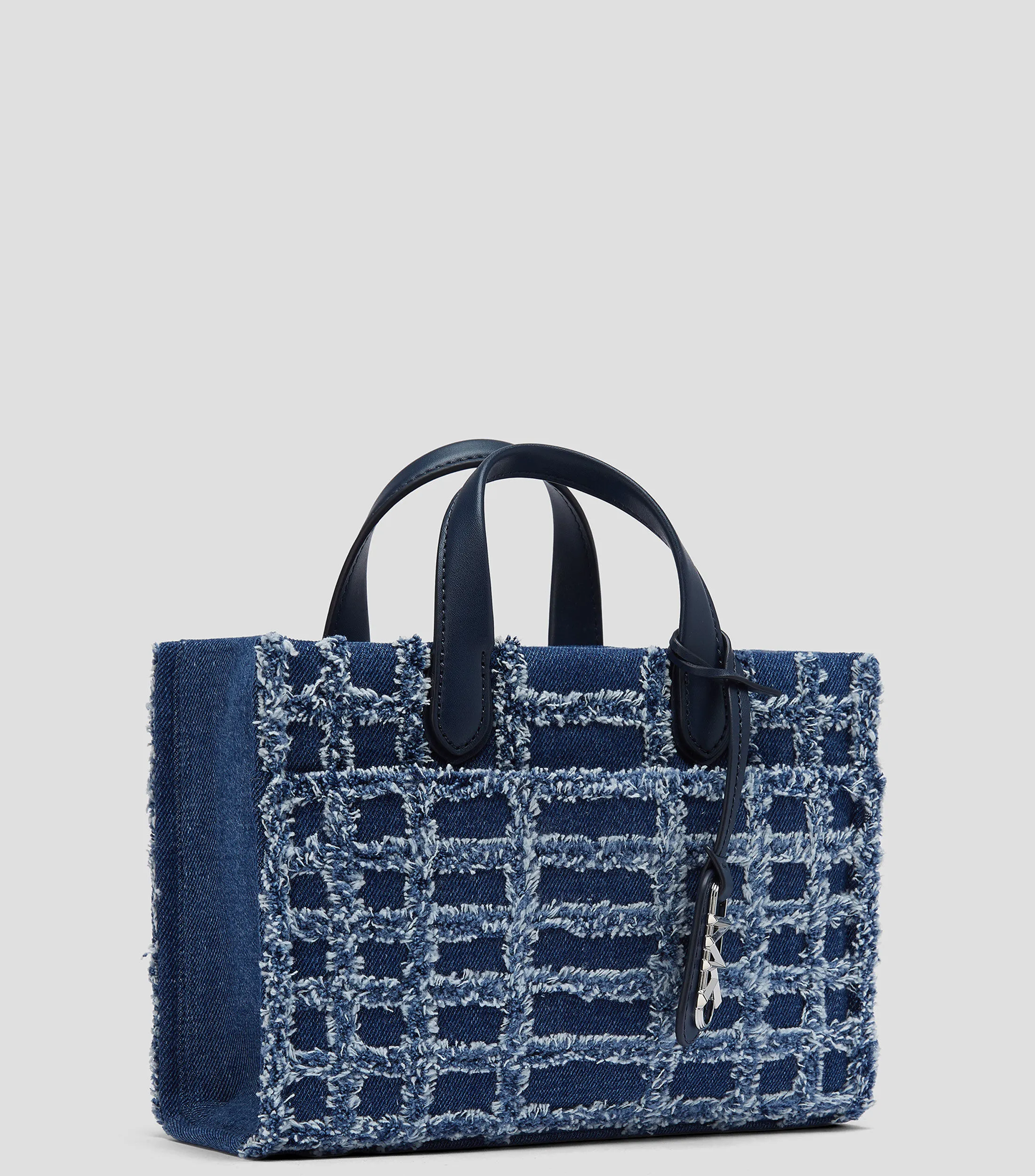Michael Kors Bolso crossbody Azul con tweed Mujer