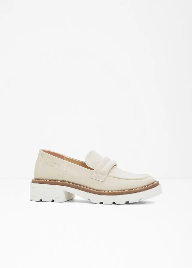 Mocasines Beige