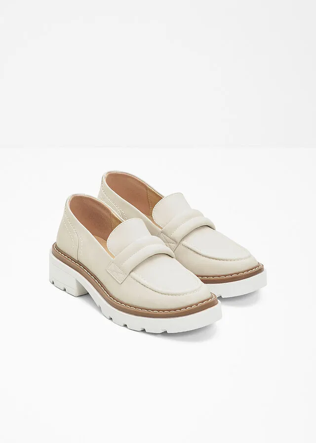 Mocasines Beige