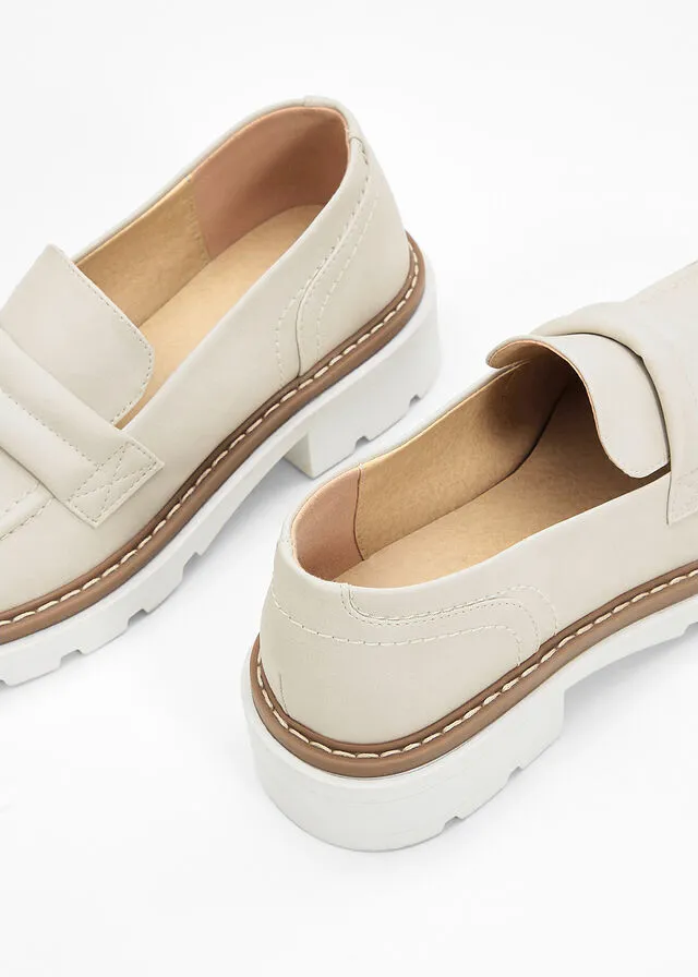 Mocasines Beige