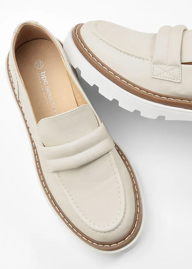 Mocasines Beige
