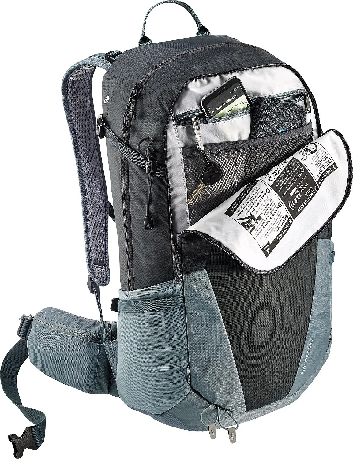 MOCHILA DEUTER FUTURA 29 EL  GRAPHITE/SHALE