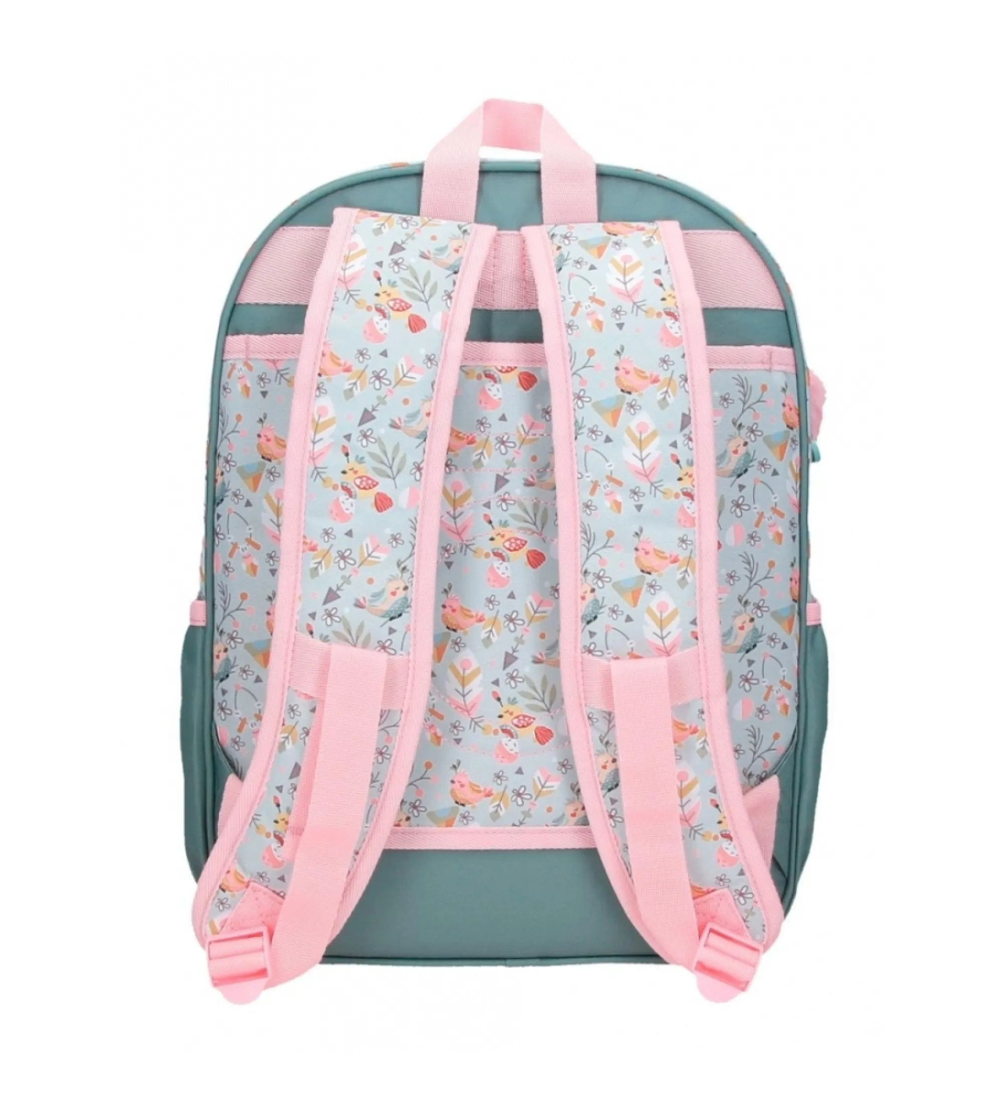 Mochila escolar Tropical love rosa