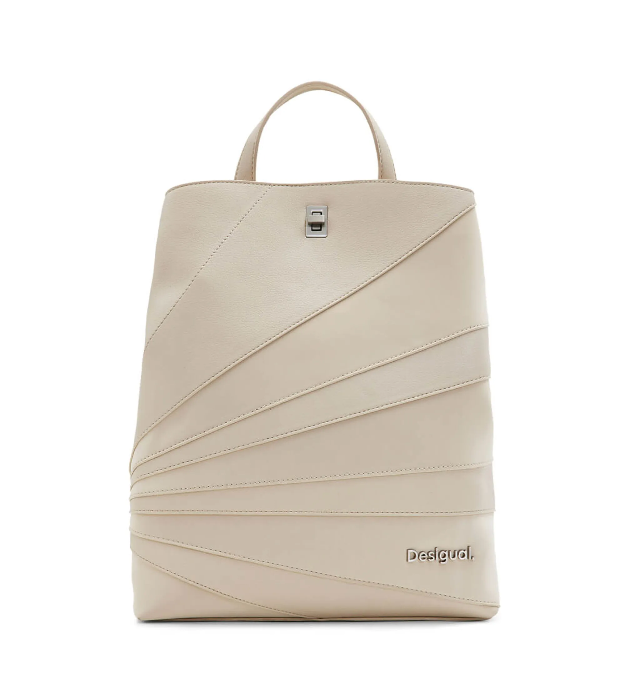 Mochila multiposición patch blanco roto