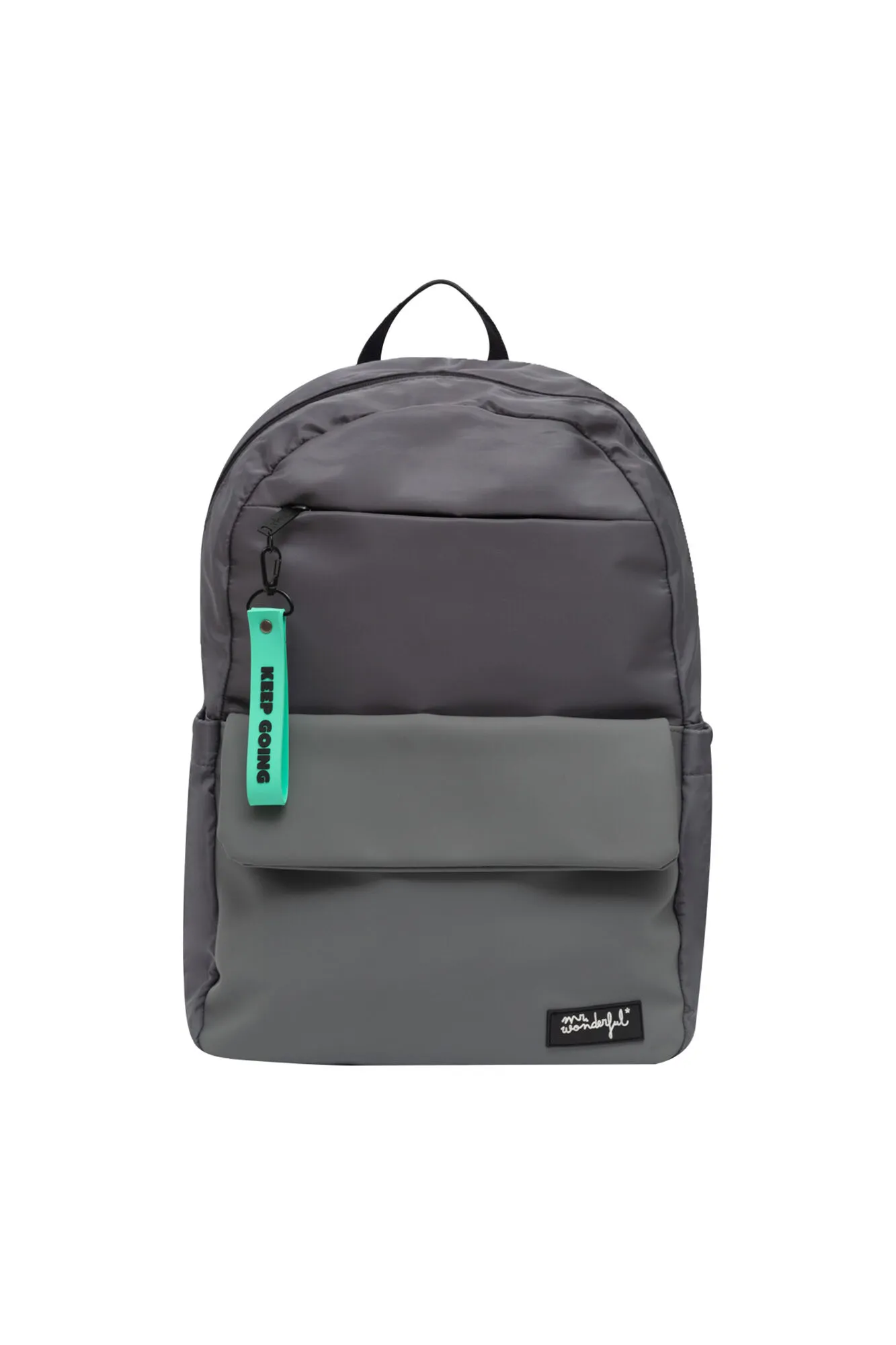 MOCHILA SOFT GRIS  KEEP GOING