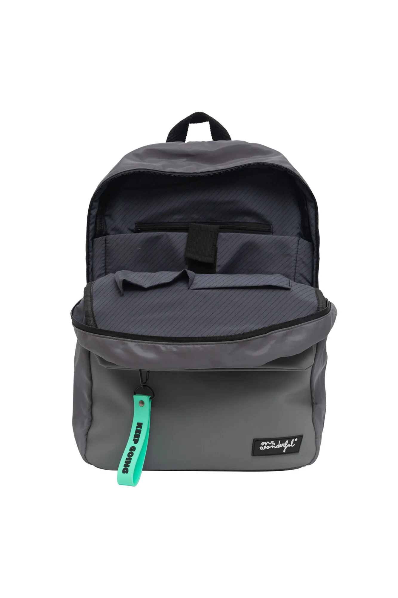 MOCHILA SOFT GRIS  KEEP GOING
