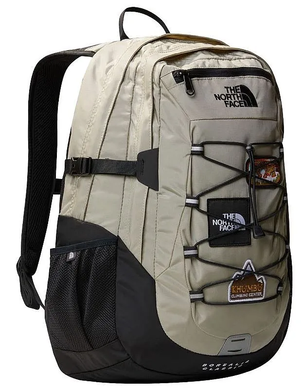 MOCHILA THE NORTH FACE BOREALIS CLASSIC  CLAY GREY/TNF BLACK