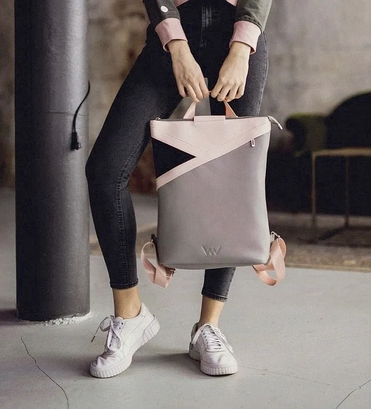 MOCHILA VUCH TIARA  GRAY/PINK  WOMEN´S