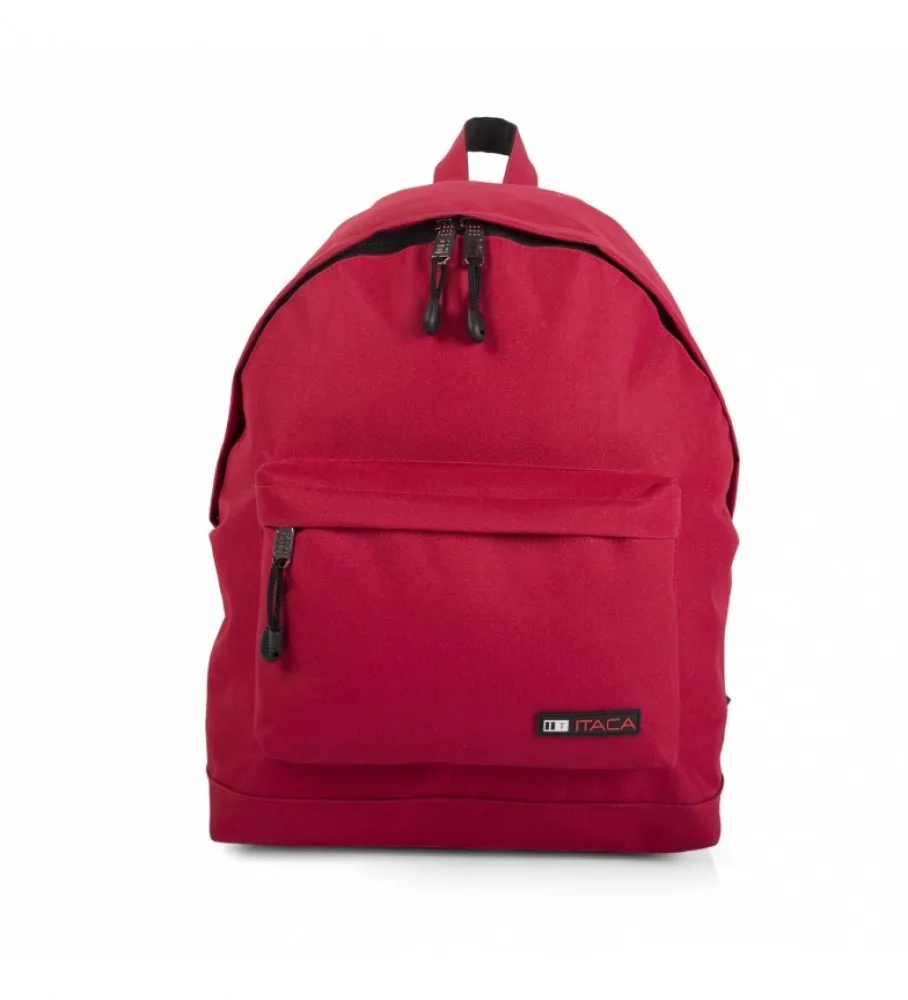 MOCHILA Y PORTATODO ROJO 31X43X14CM