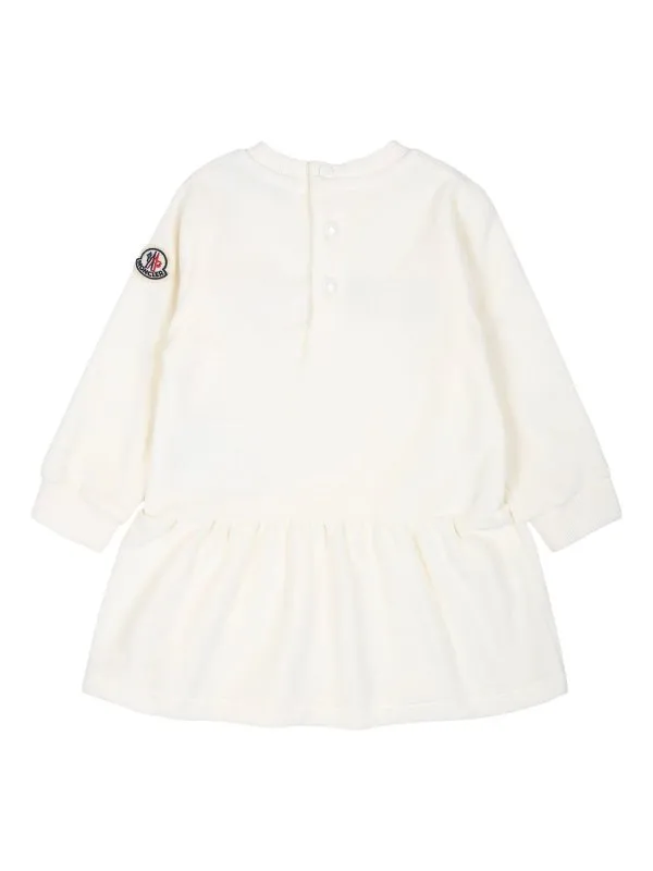 MONCLER VESTIDO CORTO  BLANCO