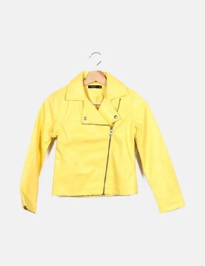 Name it Chaqueta biker amarilla
