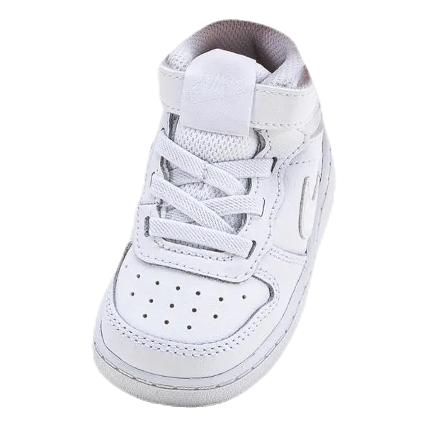 NIKE COURT BOROUGH MID 2 BABY/TODDLER SHOES WHITE/WHITEWHITE