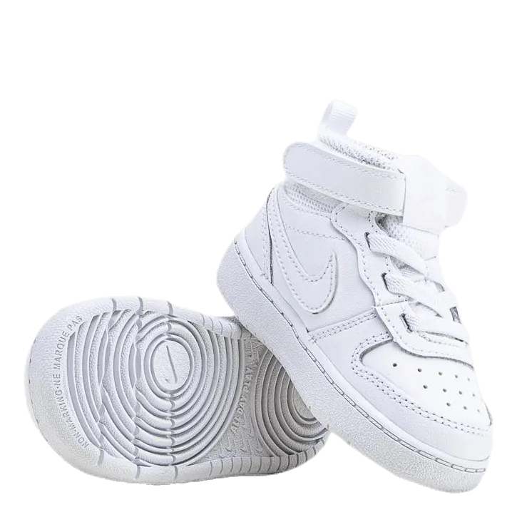 NIKE COURT BOROUGH MID 2 BABY/TODDLER SHOES WHITE/WHITEWHITE