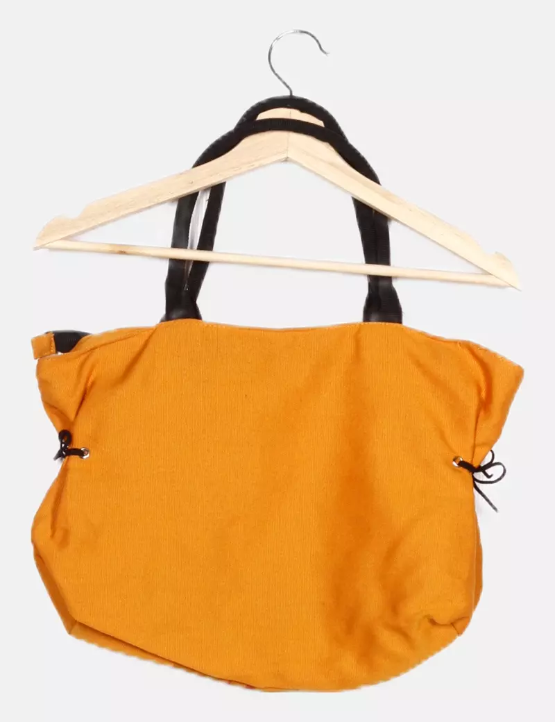 NoName Bolso bicolor estampado