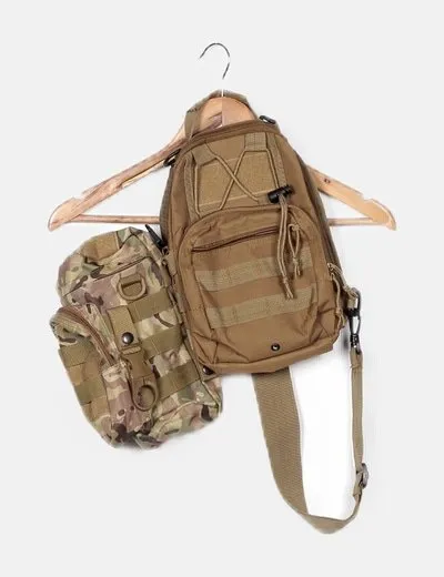NoName Bolso verde camuflaje