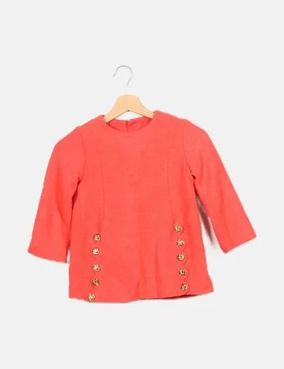 NoName Chaqueta naranja detalle botones