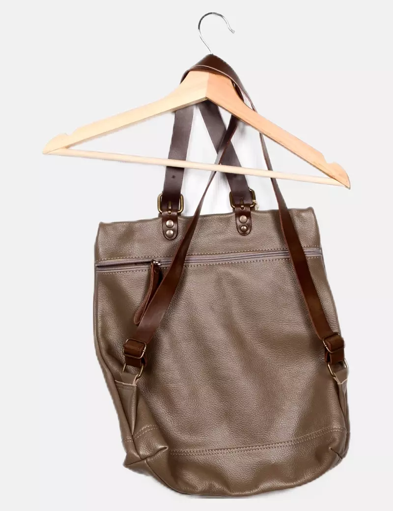 NoName Mochila marrón básica