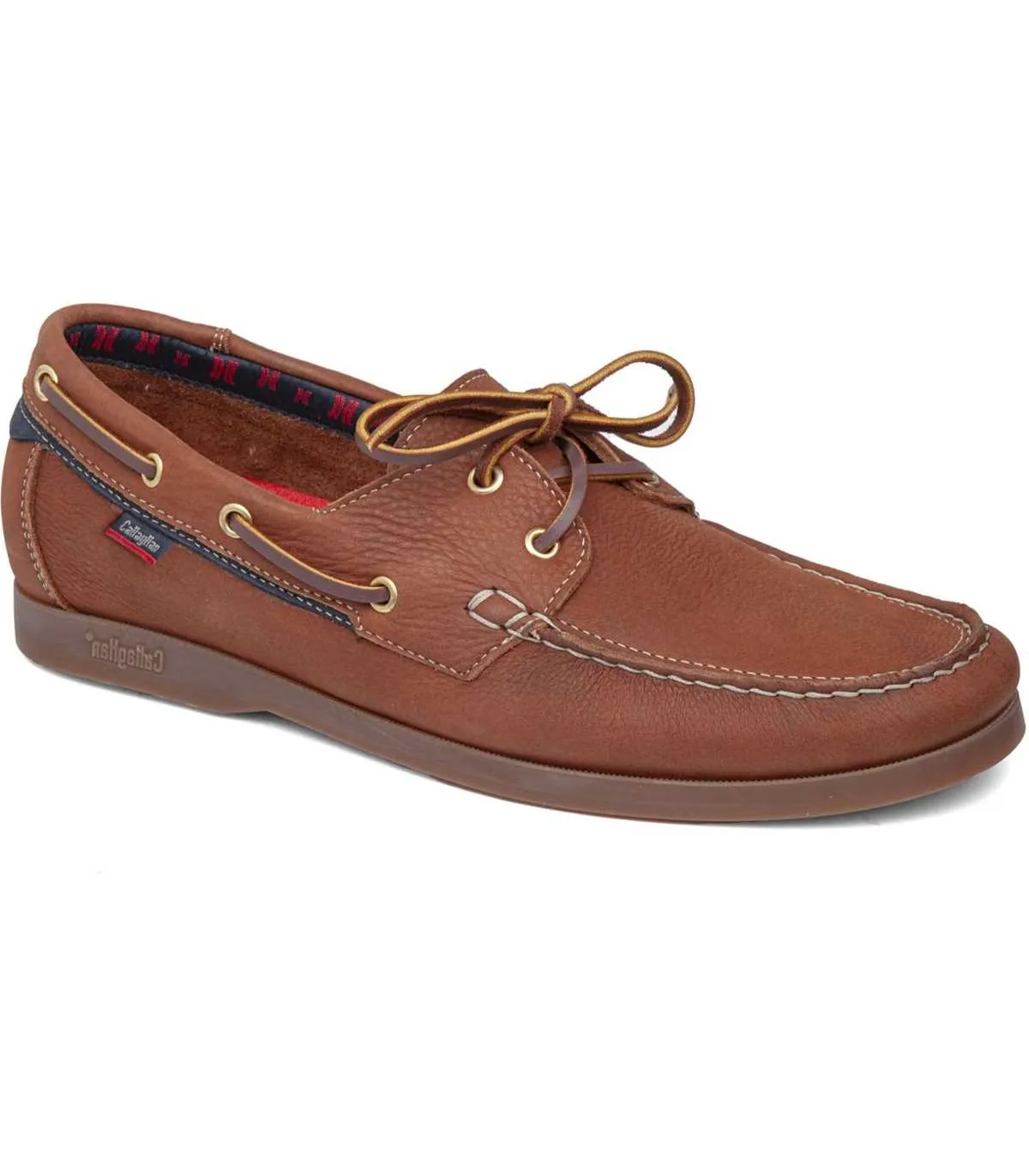 Náutico de caballero en piel cuero para hombre