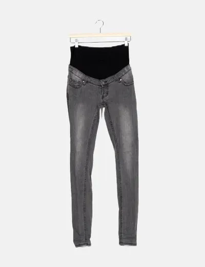 Oh ma! Jeans premamá skinny gris