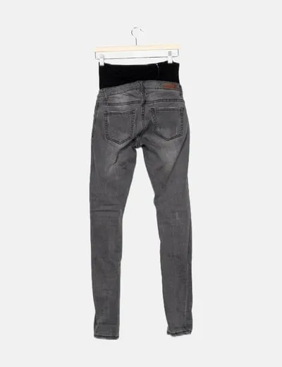 Oh ma! Jeans premamá skinny gris