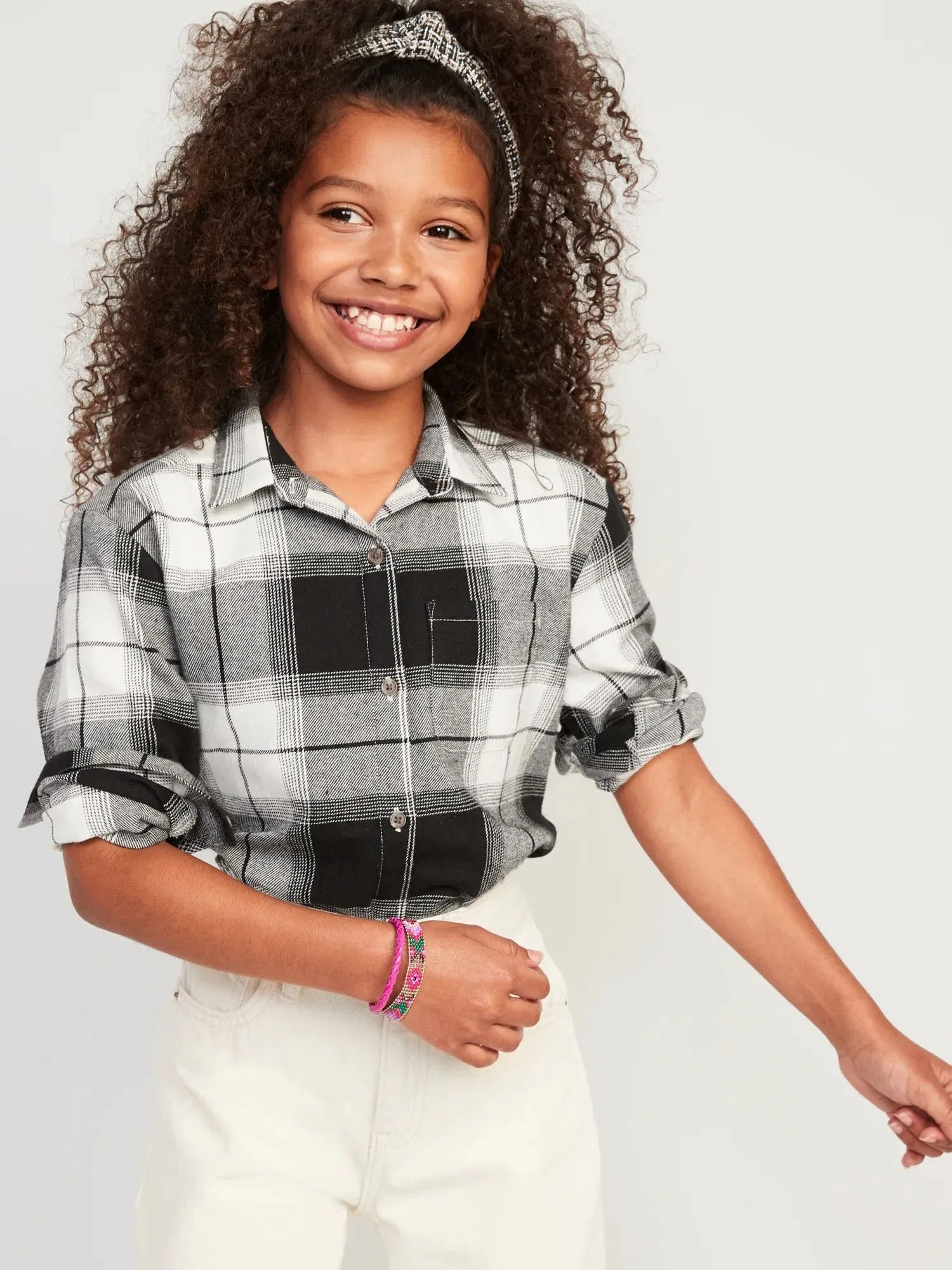 OLD NAVY Blusa Old Navy Oversized Niña Multicolor