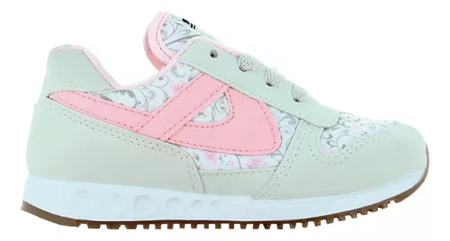 Panam Tenis Urbano Rosa Con Flores Para Niña 79253