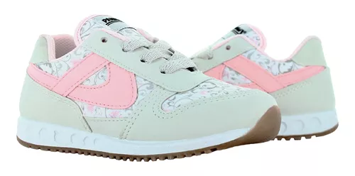 Panam Tenis Urbano Rosa Con Flores Para Niña 79253