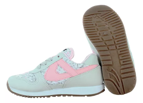 Panam Tenis Urbano Rosa Con Flores Para Niña 79253