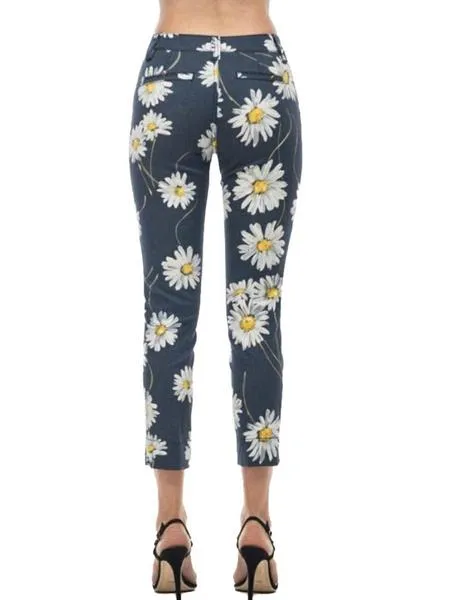 pantalon s.o.s. jeans  estampado margaritas