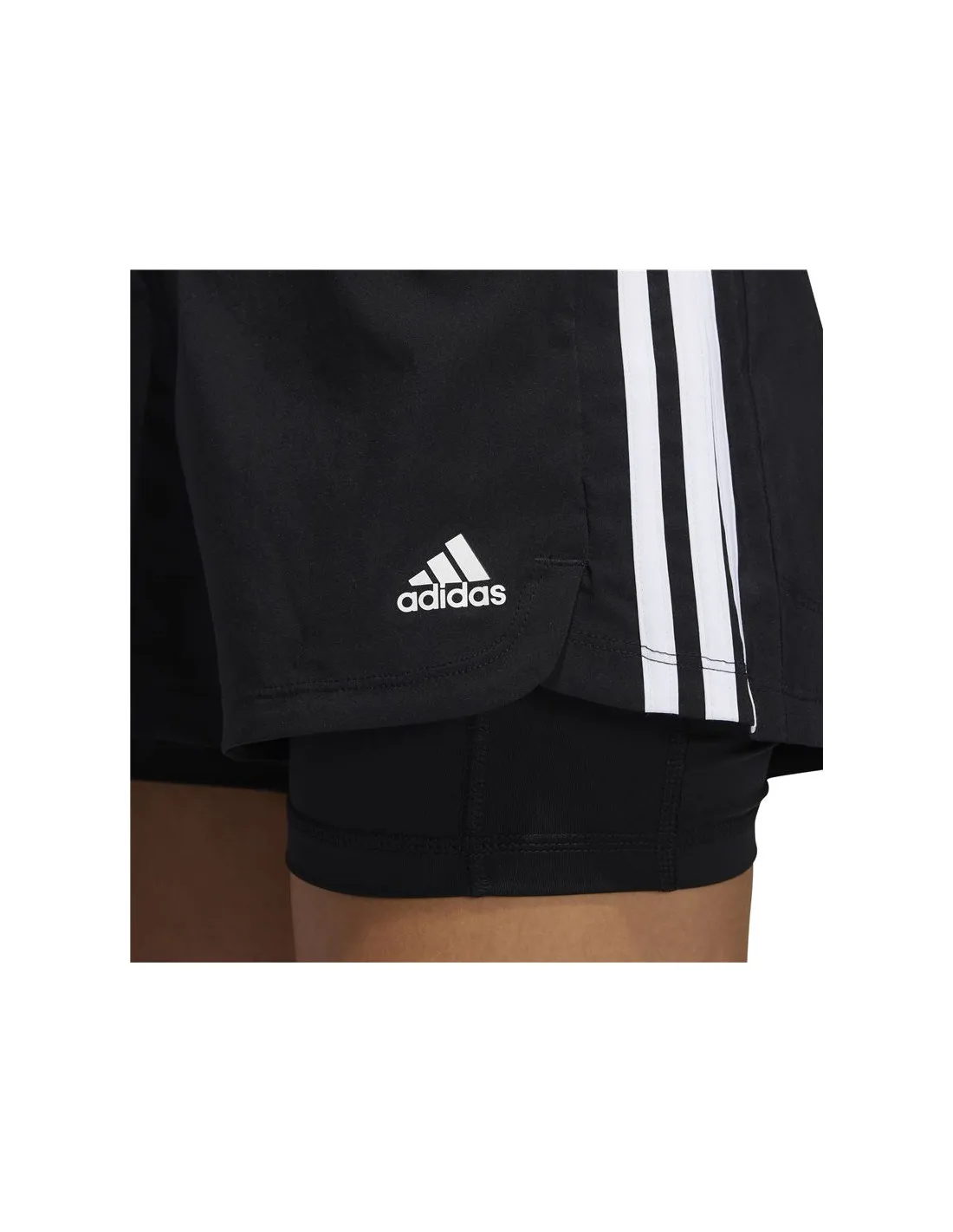 Pantalones adidas Woven Pacer 2in1 W Negro