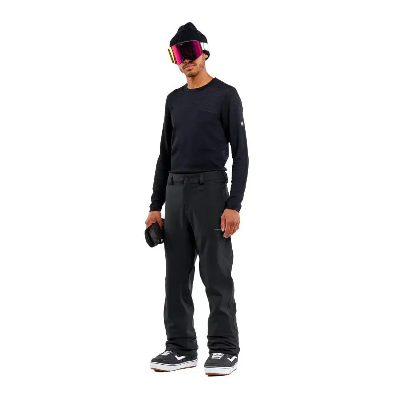 Pantalones de snowboard para hombre Volcom Freakin Snow Chino (NEGRO)