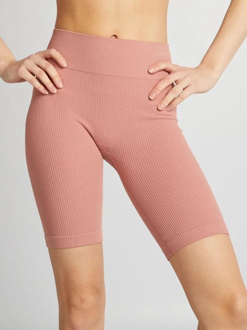 PANTALóN CICLISTA DE PUNTO DE CANALé  ROSA