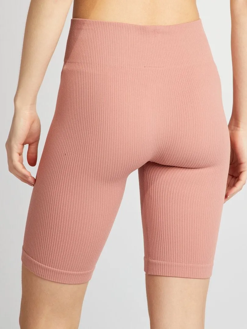 PANTALóN CICLISTA DE PUNTO DE CANALé  ROSA