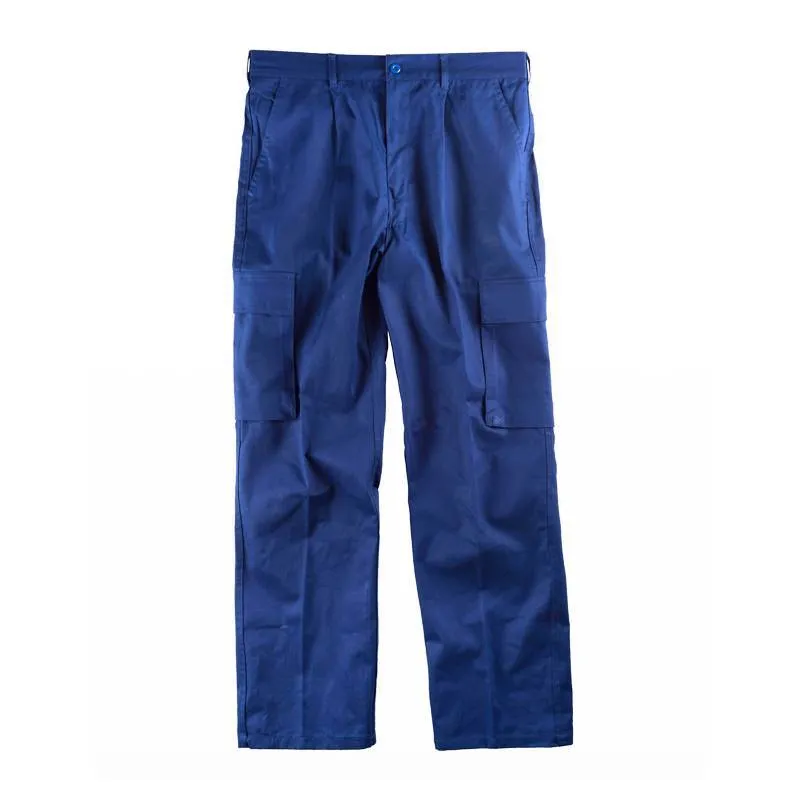Pantalón con cintura elástica, multibolsillos. 100% Algodón.