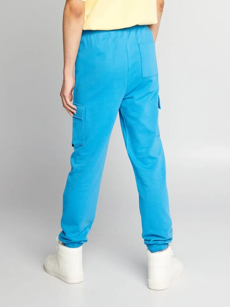 PANTALóN DE JOGGING ESTILO CARGO  AZUL