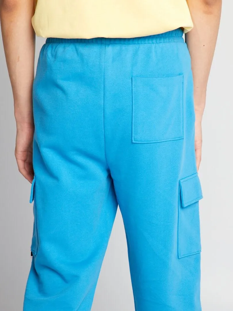 PANTALóN DE JOGGING ESTILO CARGO  AZUL