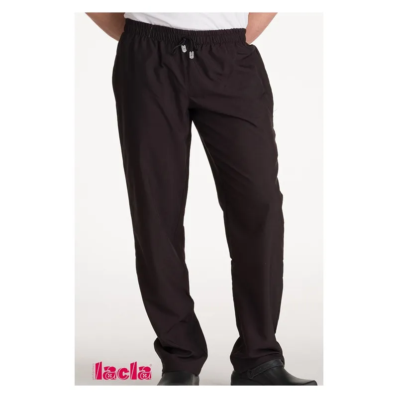 PANTALóN DE MICROFIBRA CON 3 BOLSILLOS NEGRO  LACLA