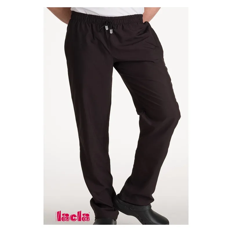 PANTALóN DE MICROFIBRA CON 3 BOLSILLOS NEGRO  LACLA