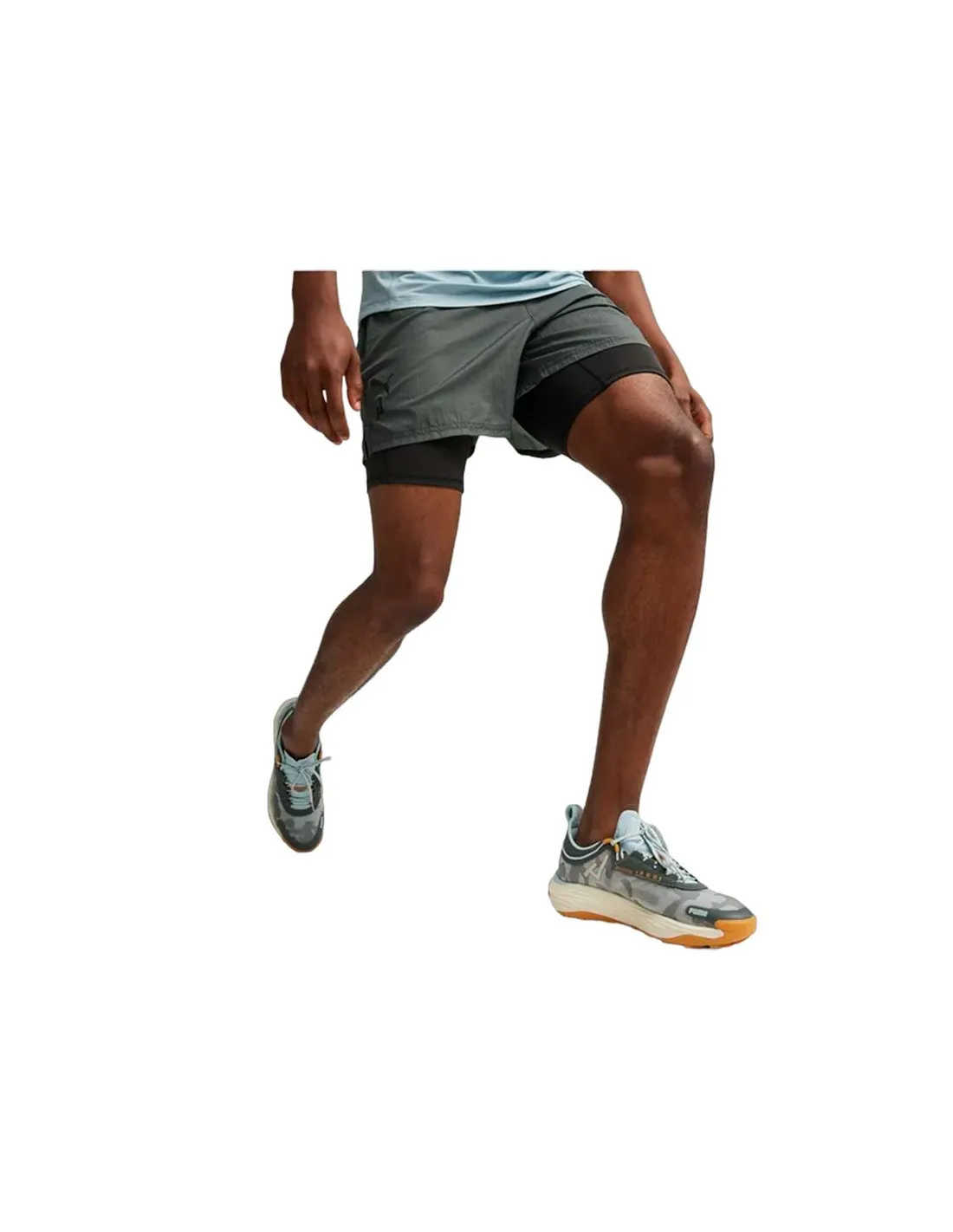 Pantalón de Running Puma Seasons 5" Woven 2 Hombre Gris