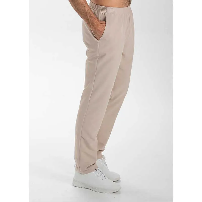 PANTALóN LABORAL DE MICROFIBRA BEIGE CON BOLSILLOS  DYNEKE