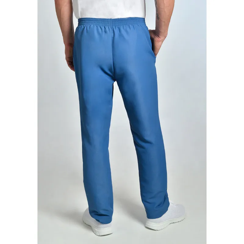 PANTALóN PIJAMA LABORAL DE MICROFIBRA AZUL CON BOLSILLOS  DYNEKE