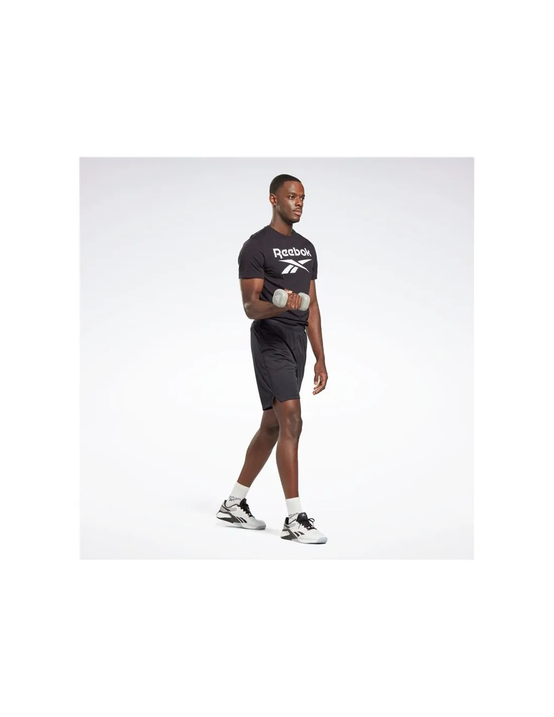 Pantalón Reebok Comm Knit Short Hombre Negro