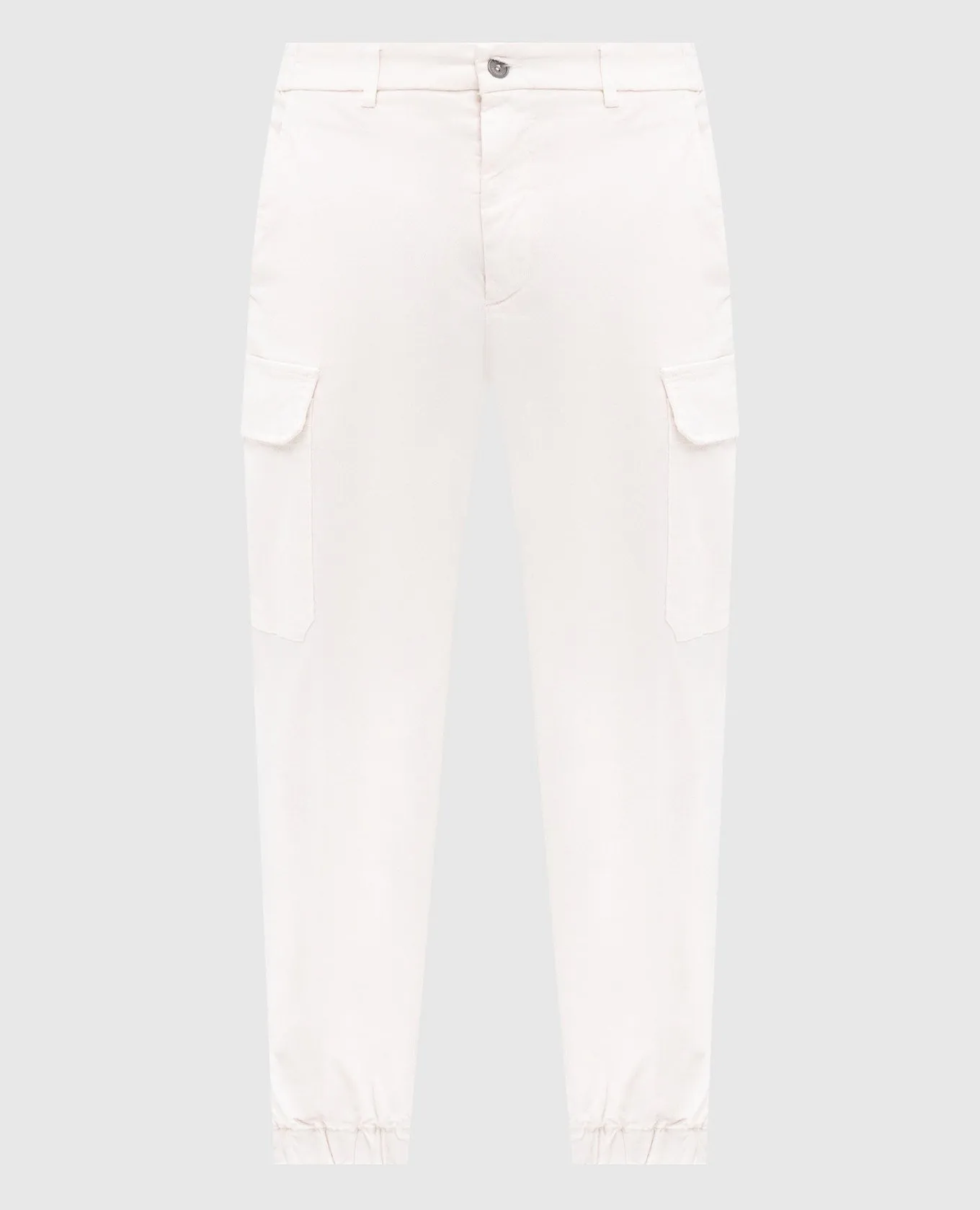 Peserico White logo cargo pants