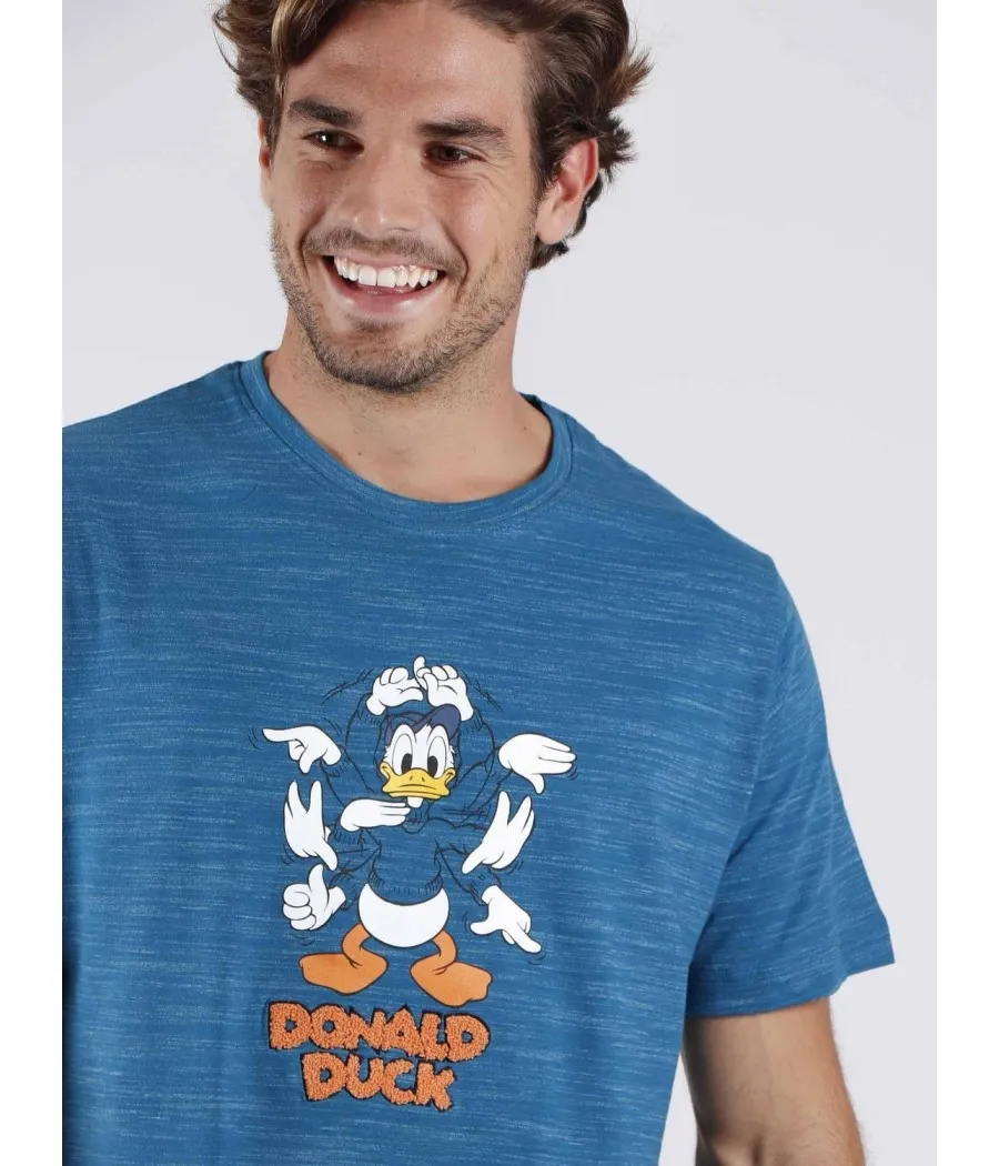 Pijama hombre Donald Duck verano Disney algodón