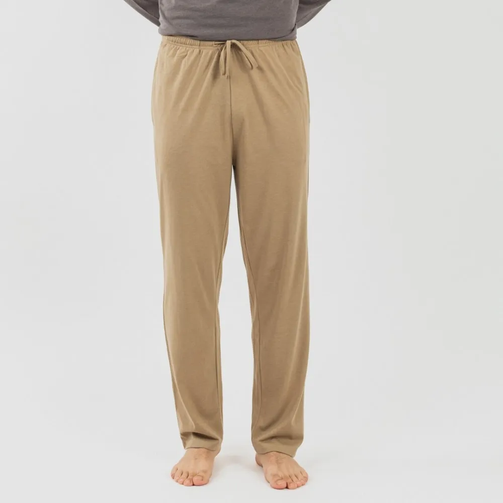PIJAMA LARGO HOMBRE CON BOTONES TOPO  ARENA