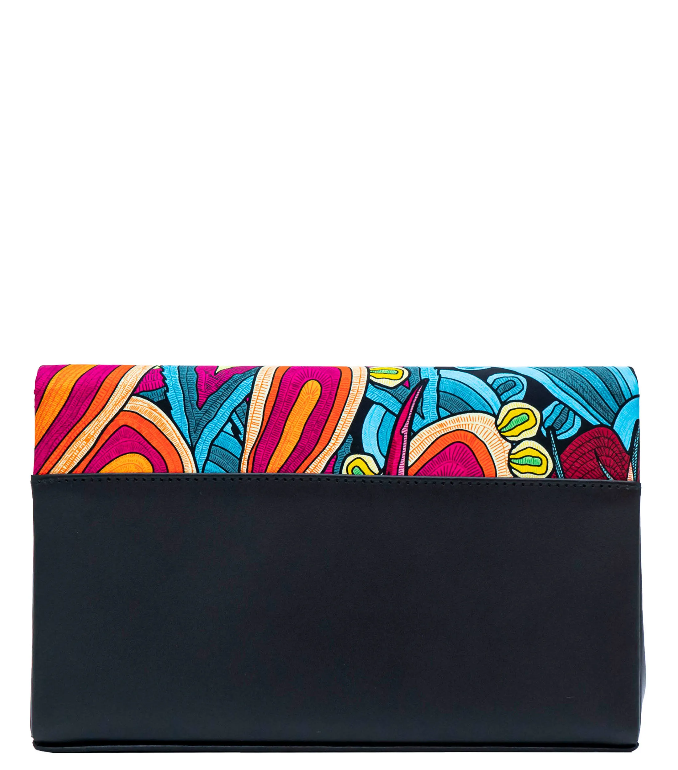 Pineda Covalin Bolso clutch multicolor en piel Hook estampado Mujer