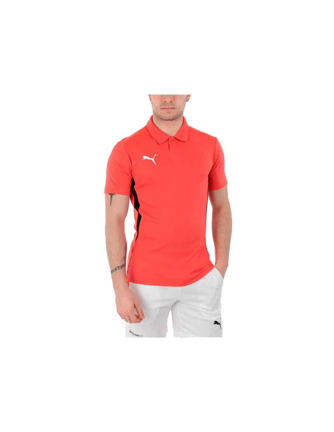 Polo de Pádel Puma Individual Padel Rojo Hombre