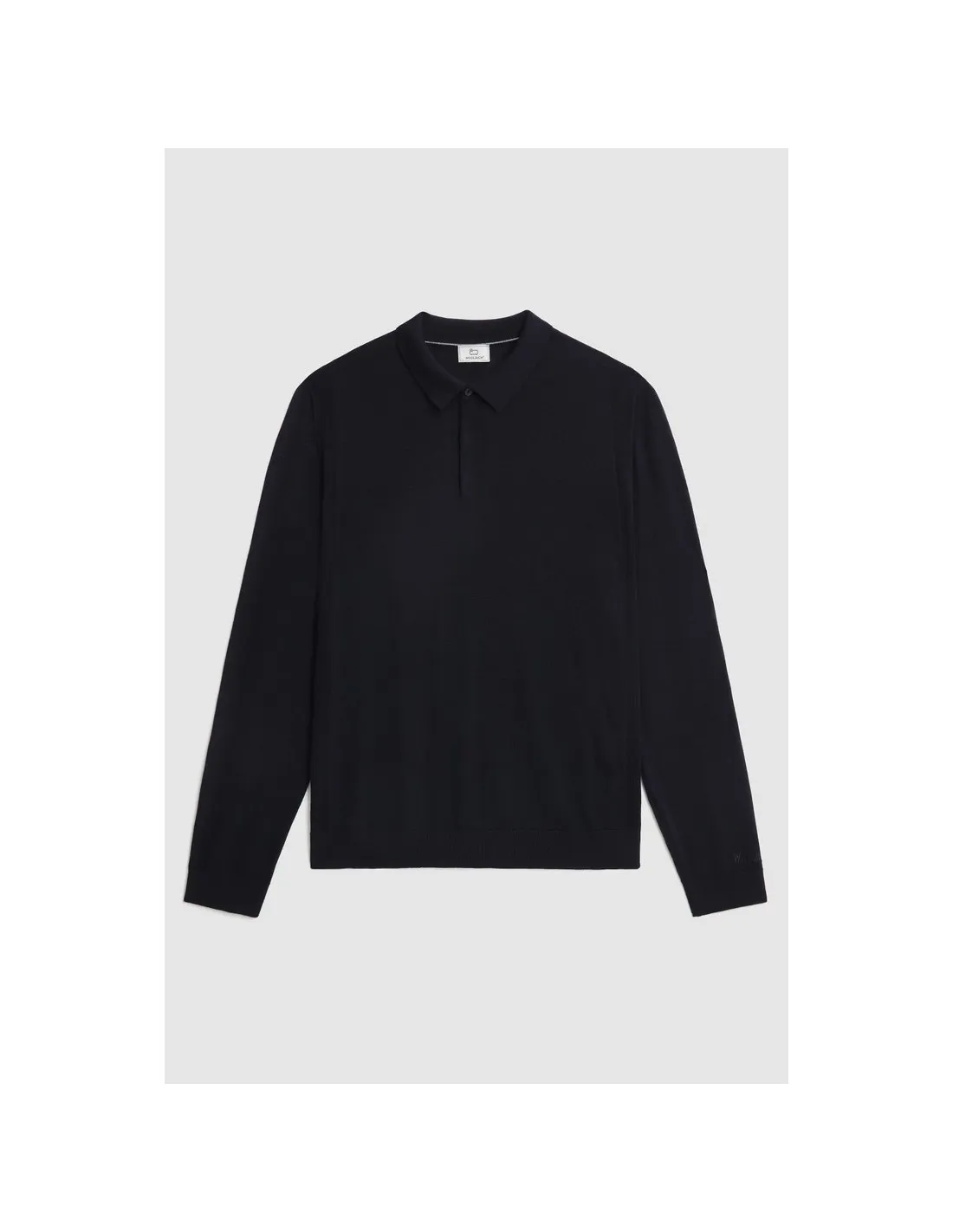 Polo Lana Merino Melton Blue